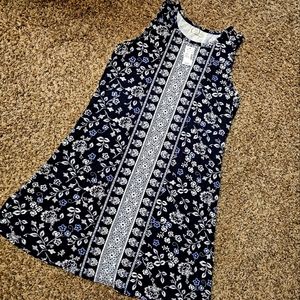 NWT Women's Medium Floral Print Tank Dress